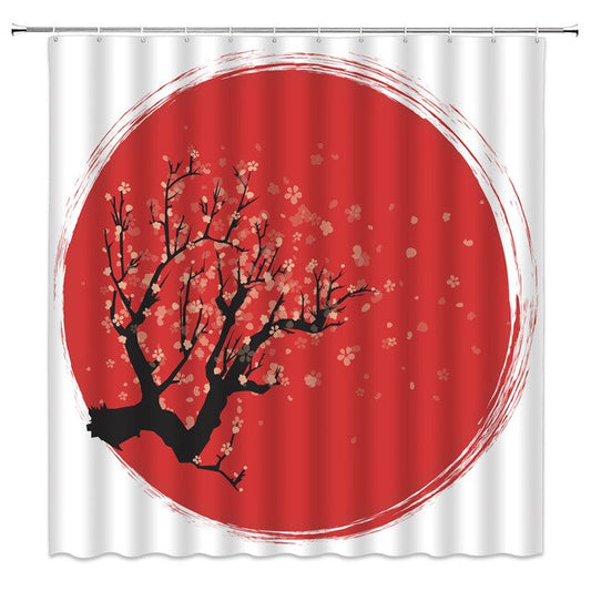 Shower Curtain Japan Flag (4 Sizes) Osaka Street Market
