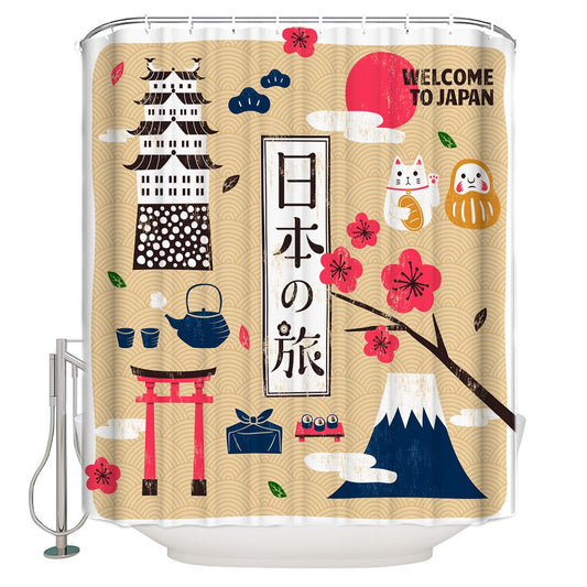 Shower Curtain Miu (11 Sizes) Osaka Street Market