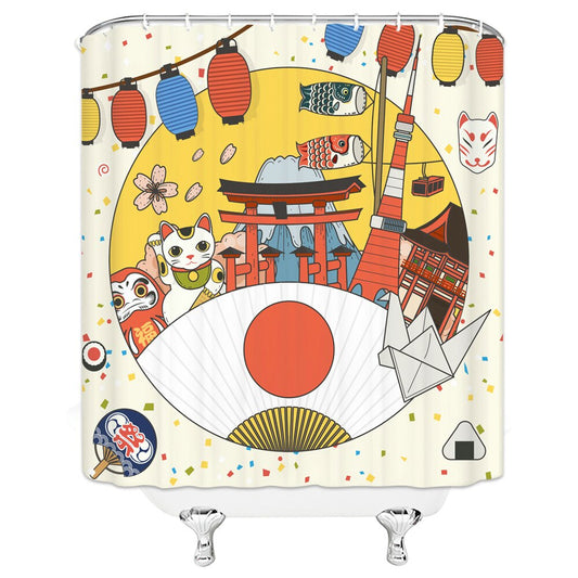 Shower Curtain Tori (4 Sizes) Osaka Street Market