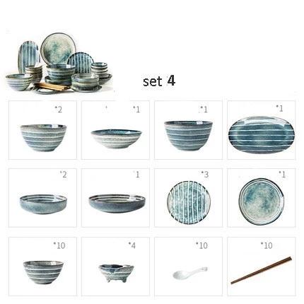 Tableware Fukutoshin (4 Sets) Osaka Street Market