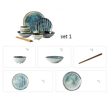 Tableware Fukutoshin (4 Sets) Osaka Street Market