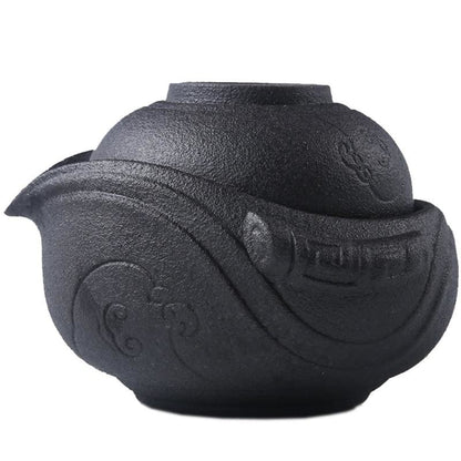 Tea Pot and Tea Cup Set Nanporo (2 Colors) Osaka Street Market