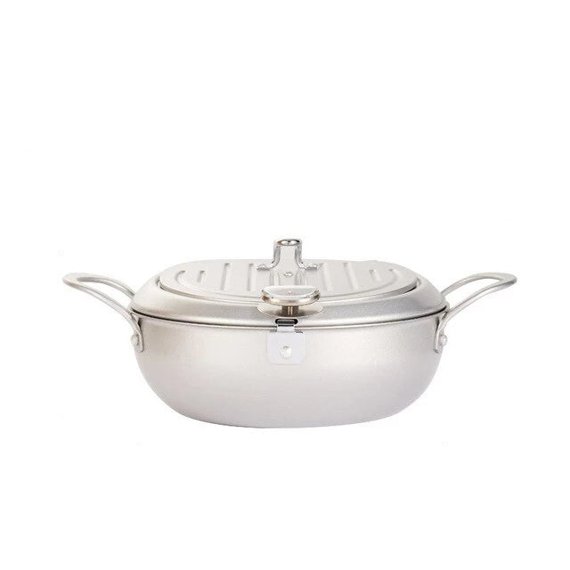 Tempura Frying Pot with Temperature Control Kurashiki (2 Sizes and 2 Colors) Osaka Street Market