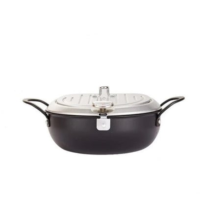 Tempura Frying Pot with Temperature Control Kurashiki (2 Sizes and 2 Colors) Osaka Street Market