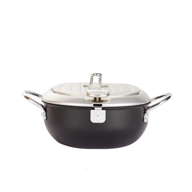 Tempura Frying Pot with Temperature Control Kurashiki (2 Sizes and 2 Colors) Osaka Street Market