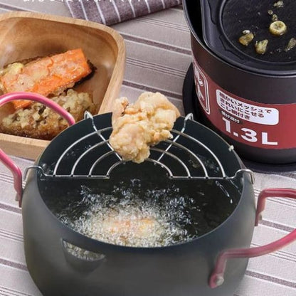 Tempura Pot  and Oil Filter Container Saru (3 Models) Osaka Street Market