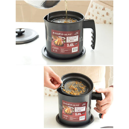 Tempura Pot  and Oil Filter Container Saru (3 Models) Osaka Street Market