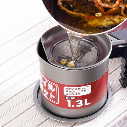 Tempura Pot  and Oil Filter Container Saru (3 Models) Osaka Street Market