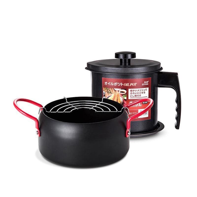 Tempura Pot  and Oil Filter Container Saru (3 Models) Osaka Street Market